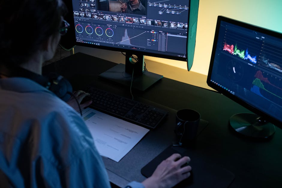 Video editing workspace for event videography